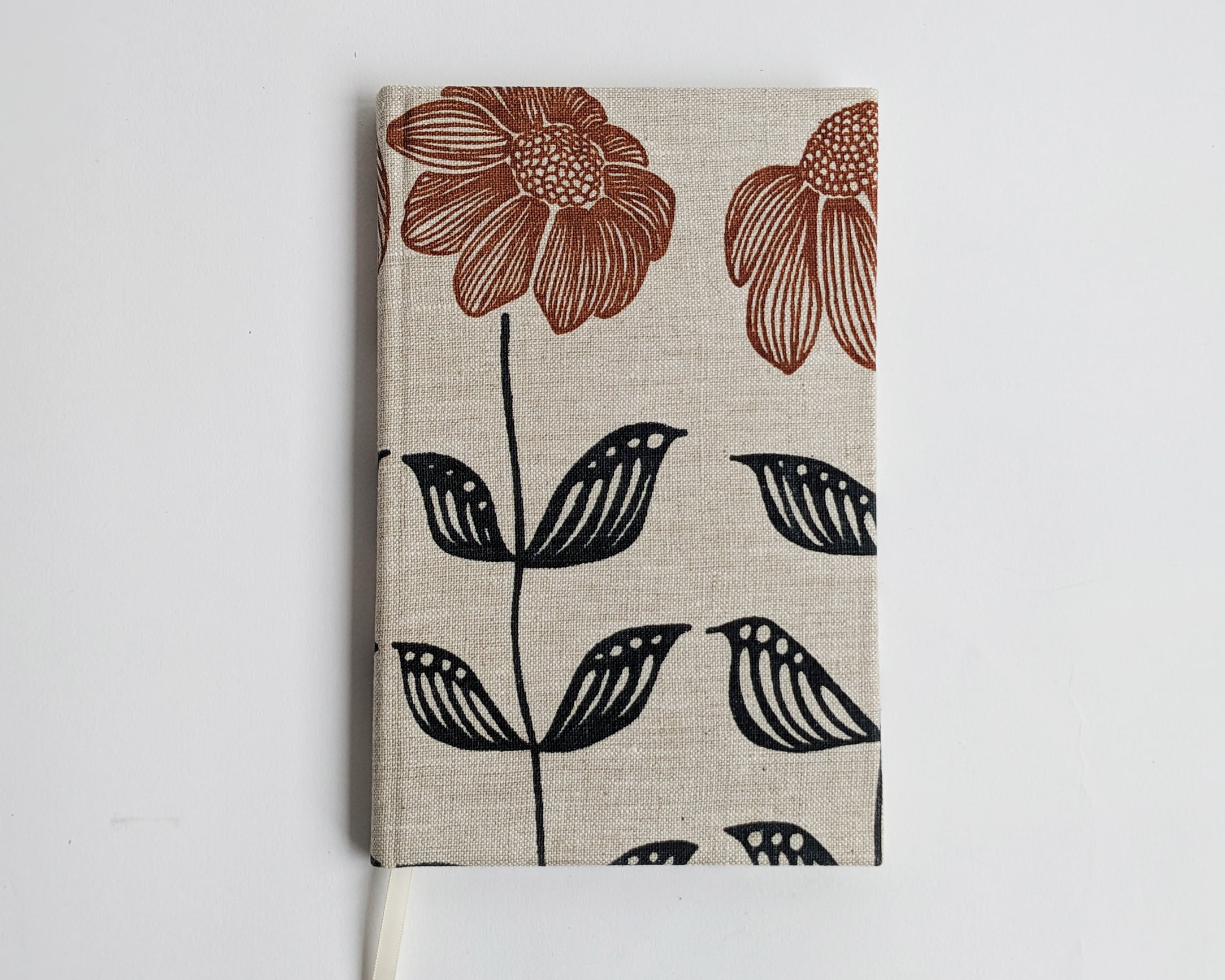2024 Day Planner or Journal - Bloom - Blue & Rust