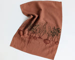 Linen Teatowel - Root Vegetables - Rose