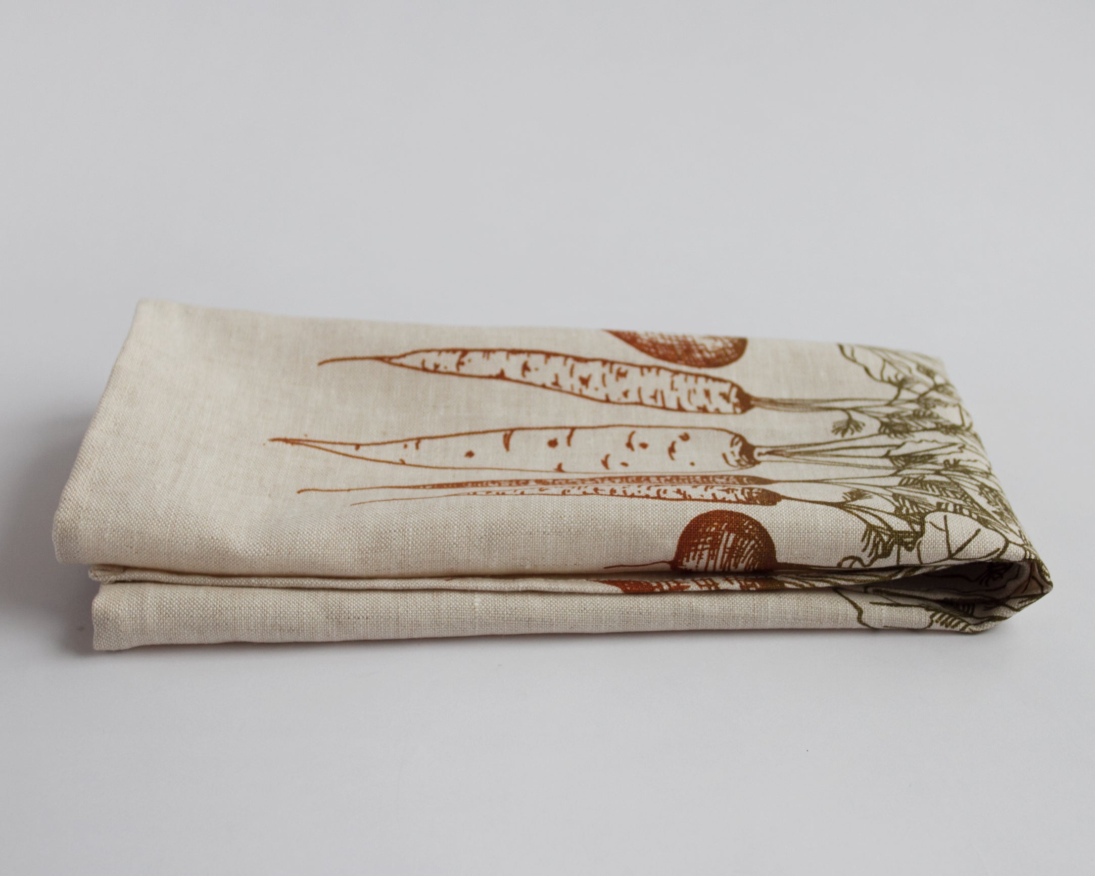 Linen Teatowel - Root Vegetables