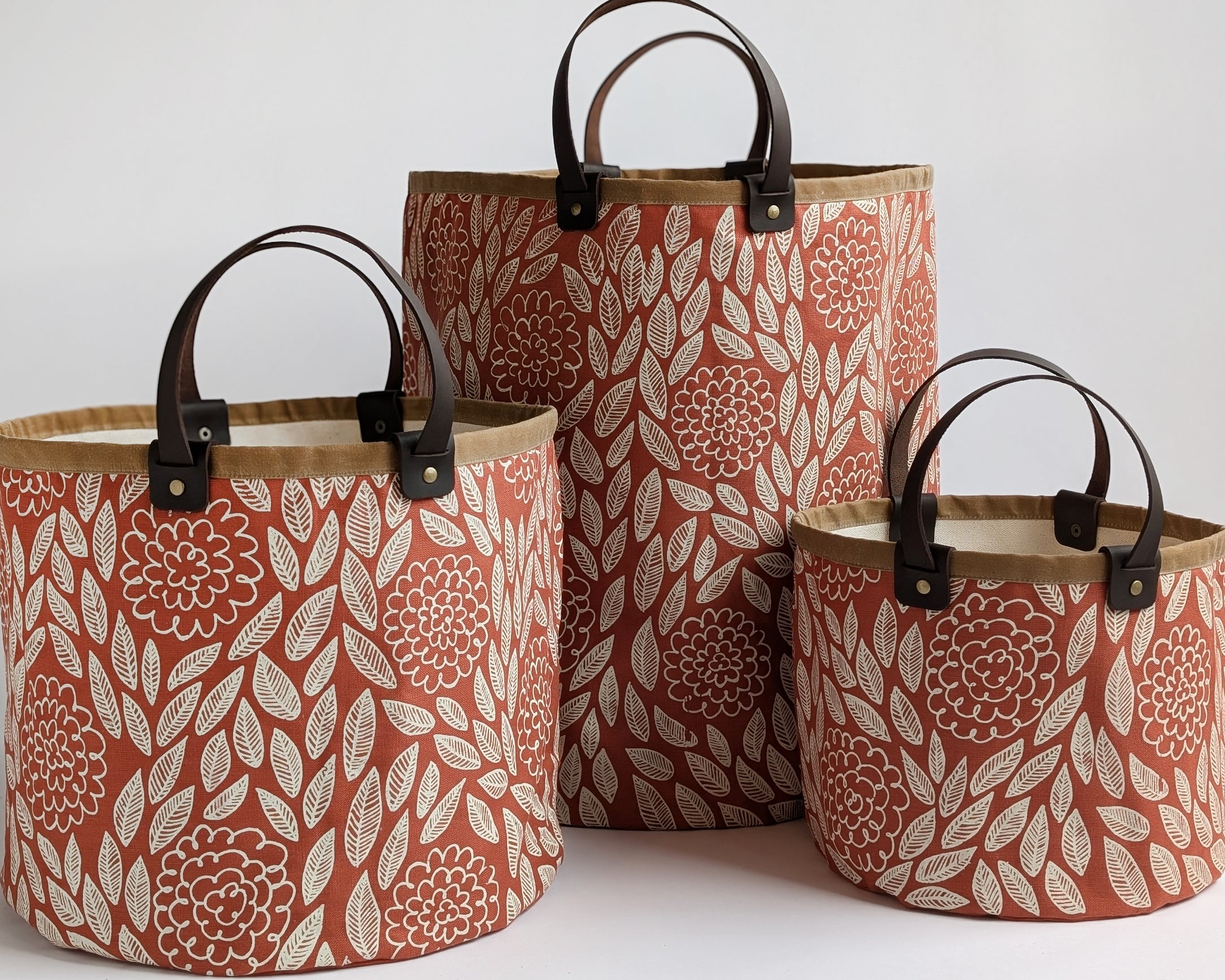 Large Basket - Flora Red
