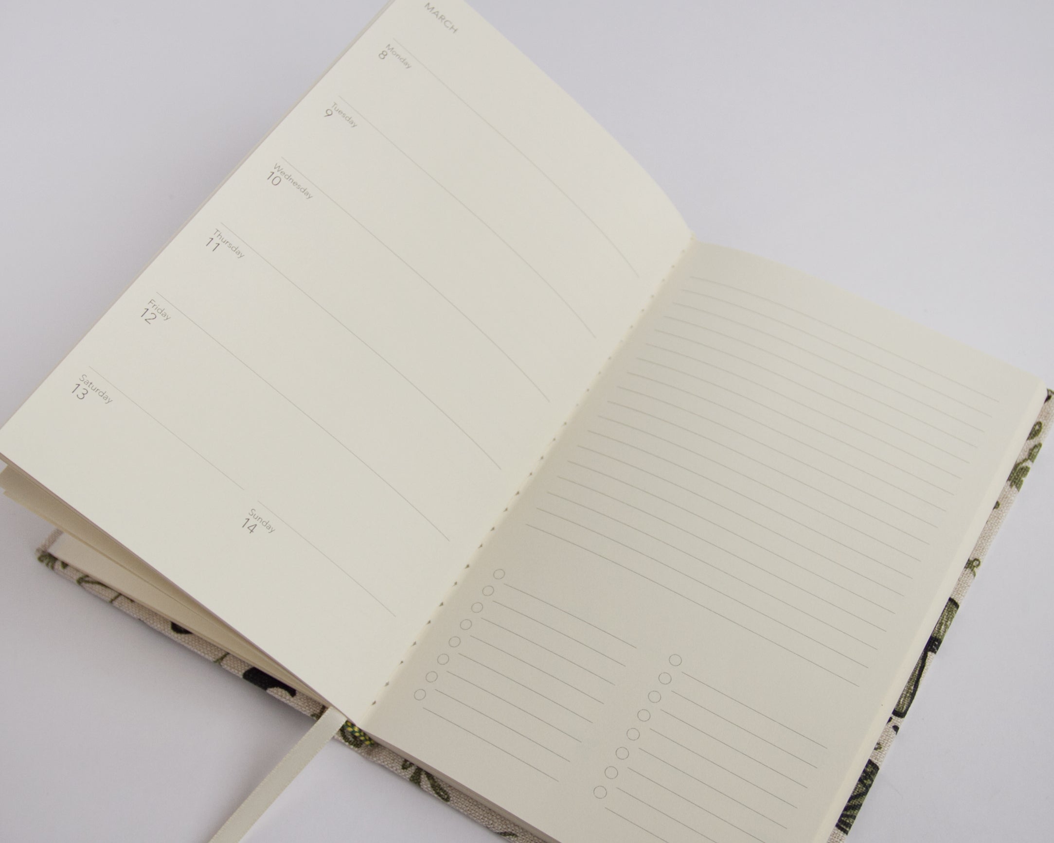 2024 Day Planner or Journal - Bloom - Blue & Rust