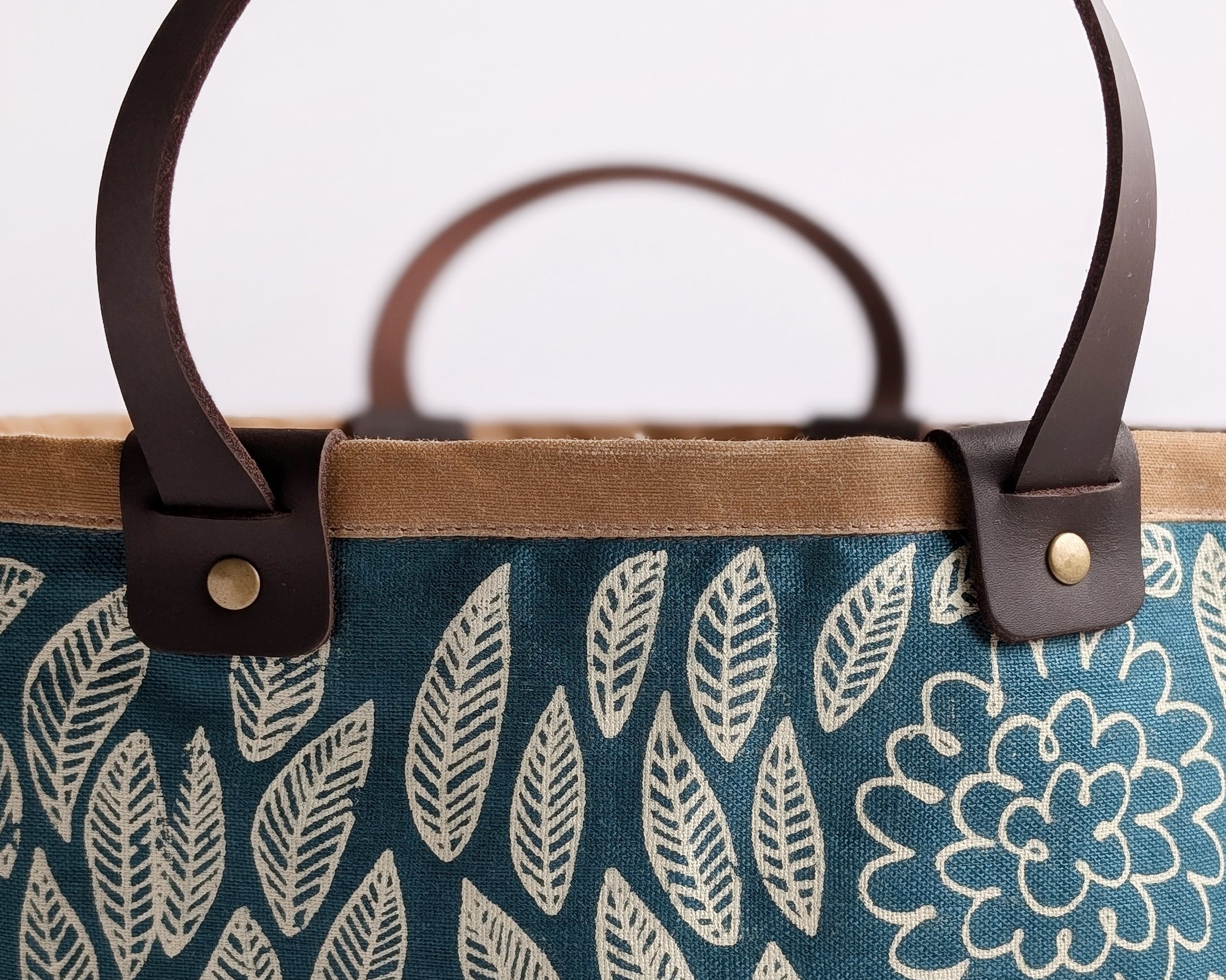 Large Basket - Flora Teal