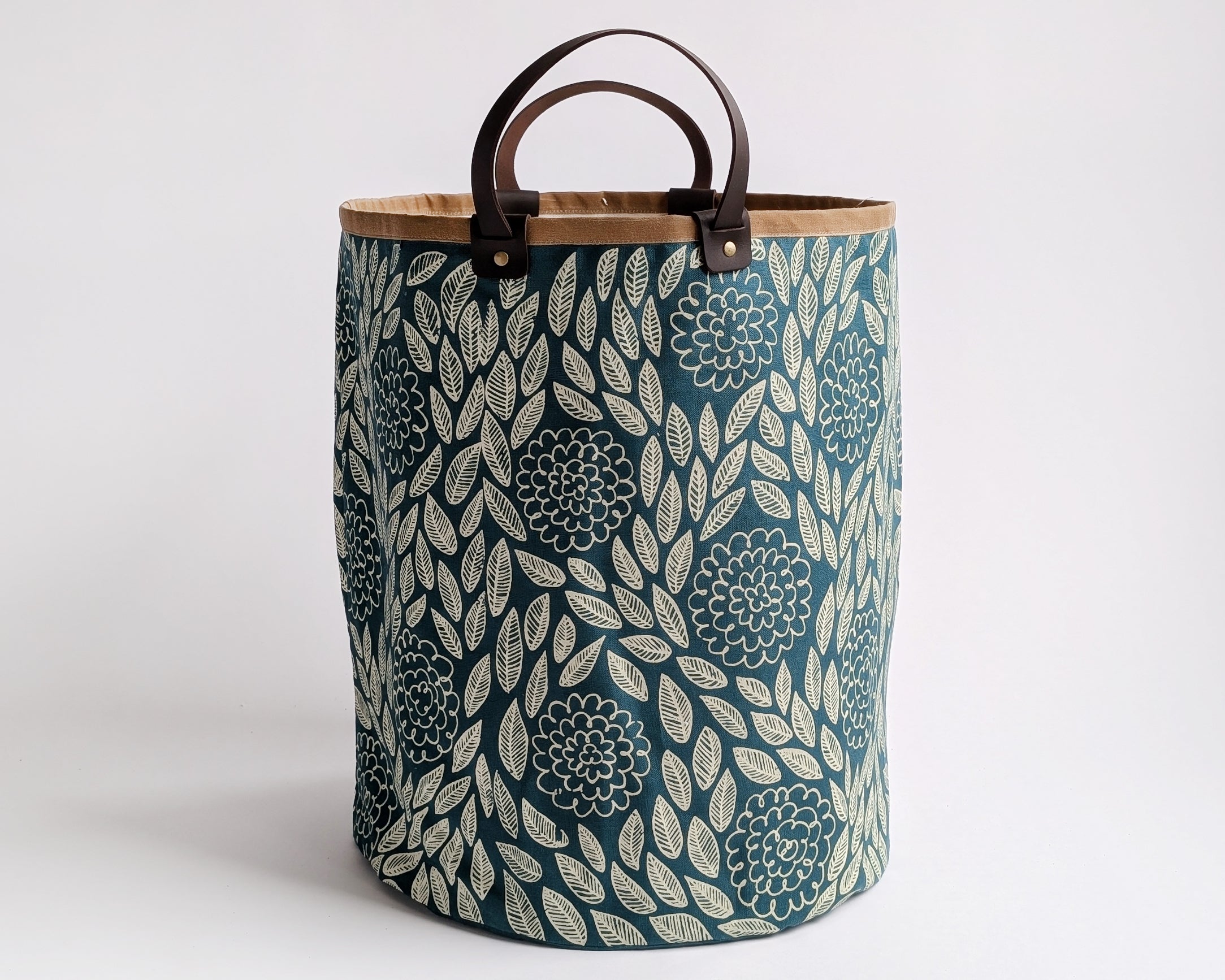 Large Basket - Flora Teal