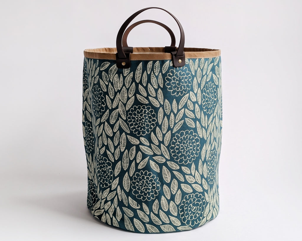 Large Basket - Flora Teal