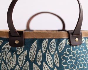 Large Basket - Flora Teal