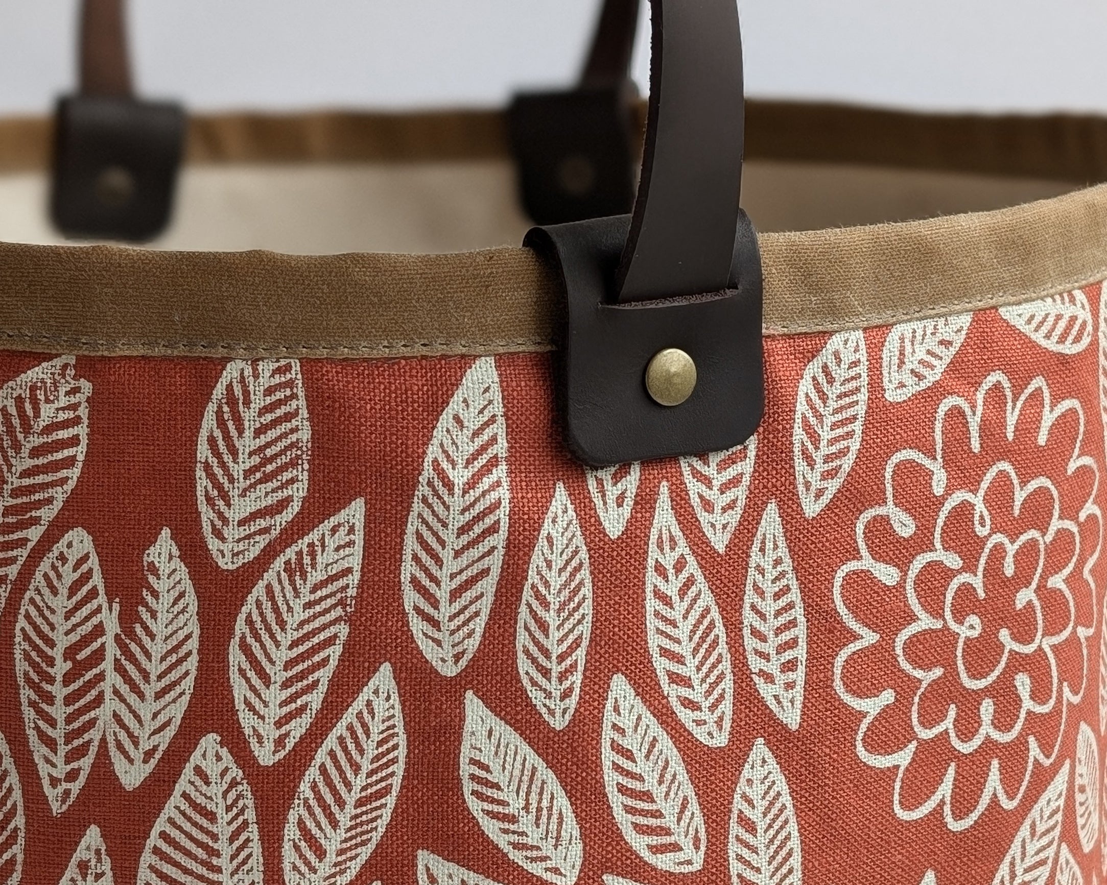 Large Basket - Flora Red
