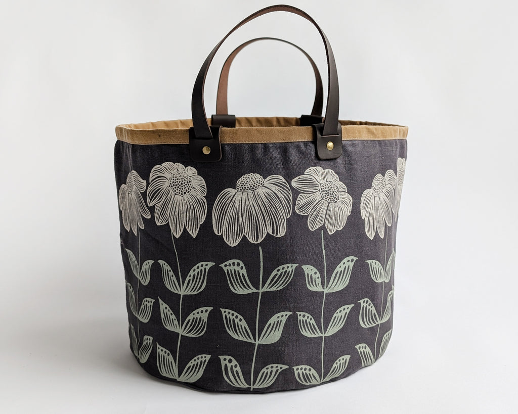 Medium Basket - Bloom Charcoal