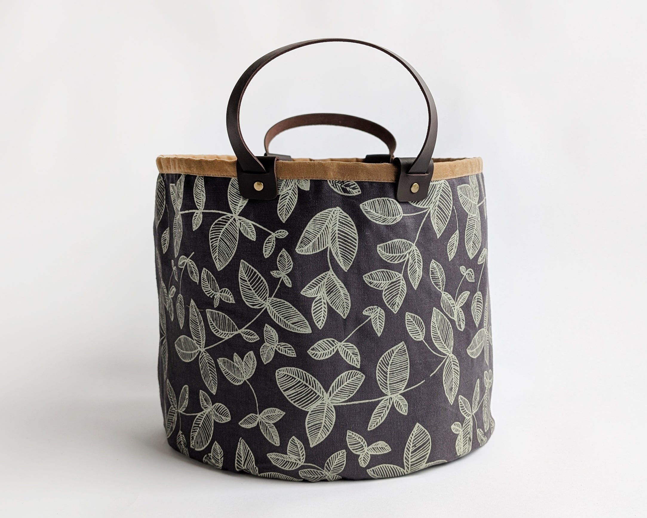 Medium Basket - Foliage Charcoal
