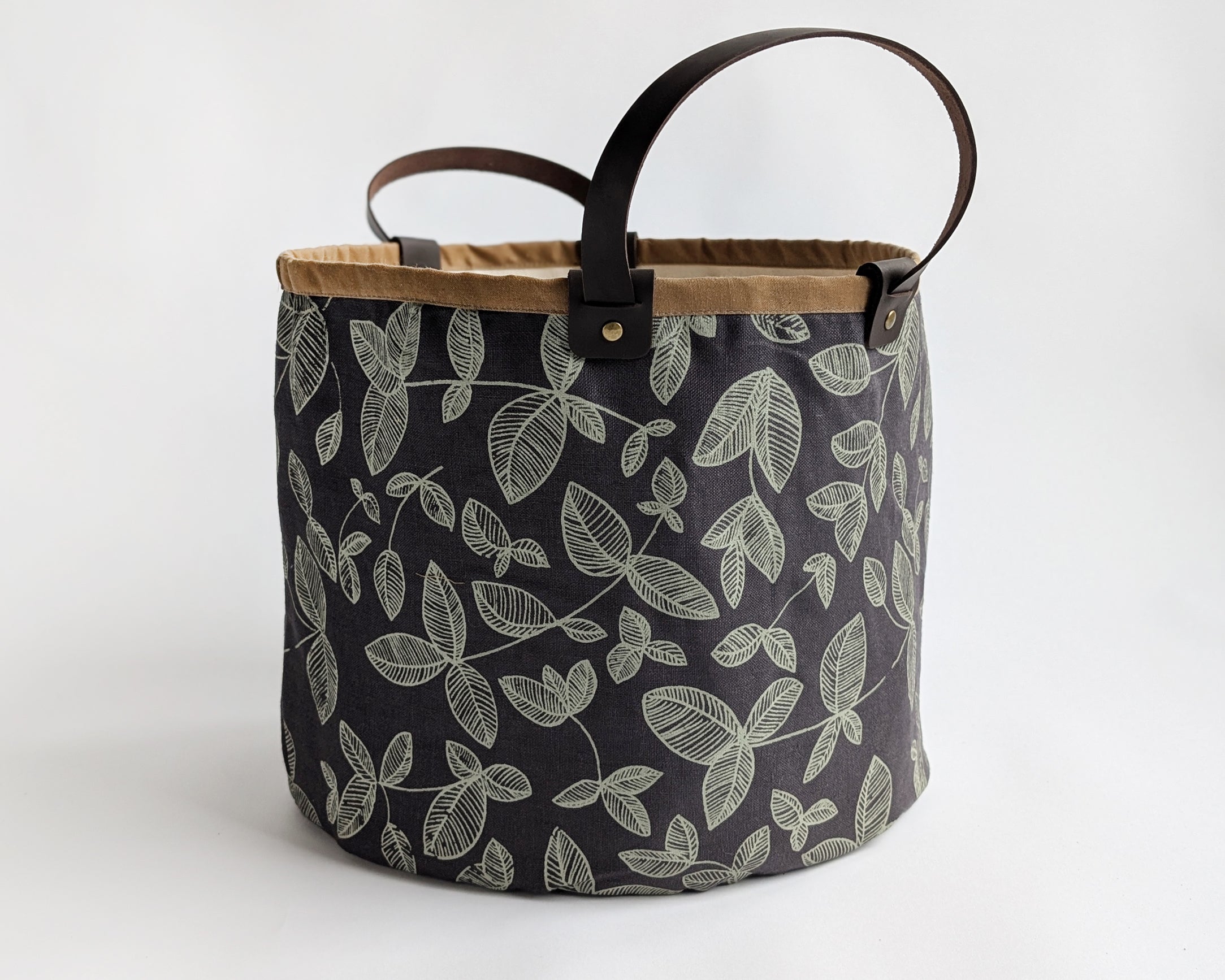 Medium Basket - Foliage Charcoal