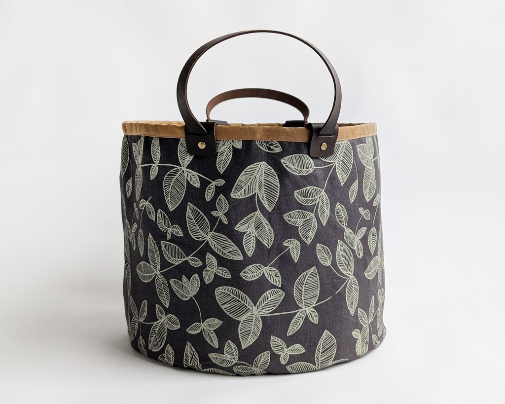 Medium Basket - Foliage Charcoal