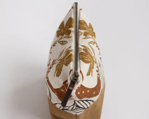 Traveler Pouch - size 1 - Garden Moon - Gold