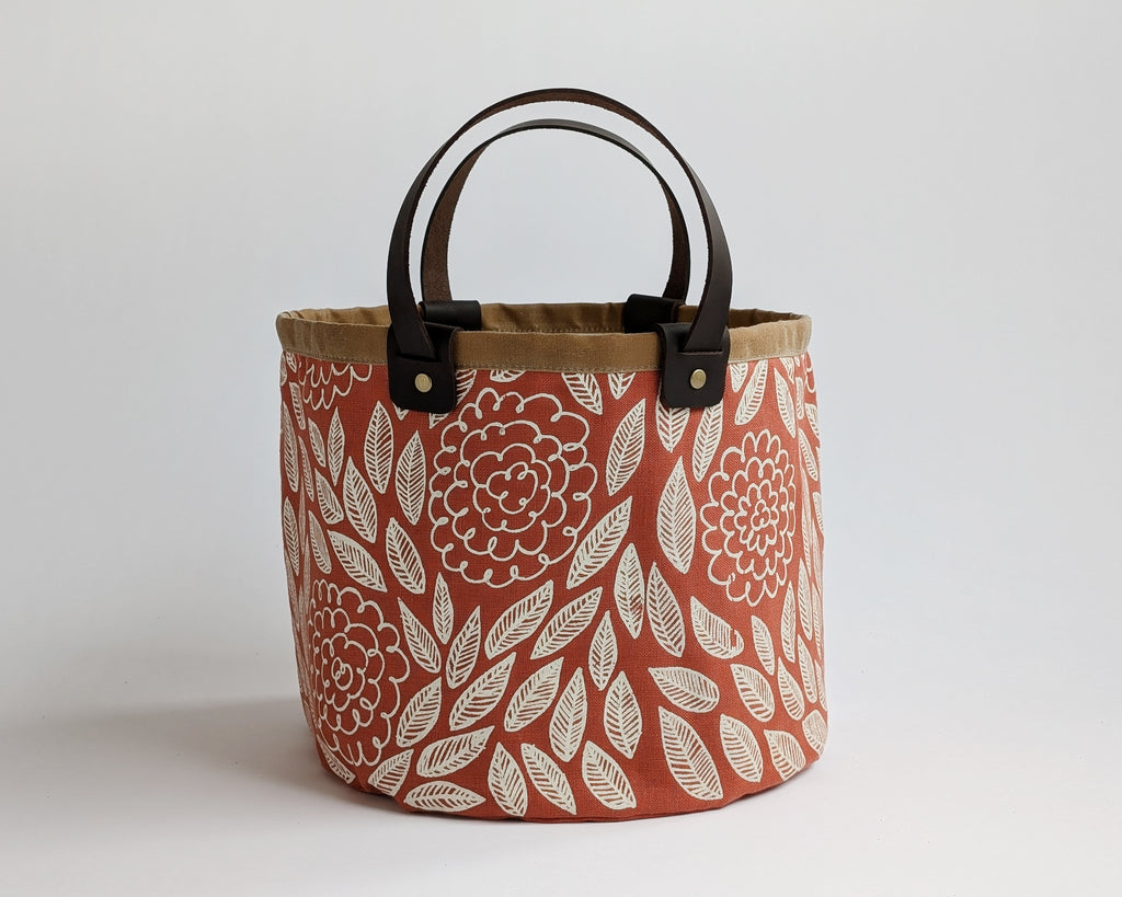 Small Basket - Flora Red