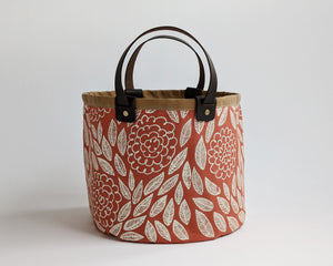 Small Basket - Flora Red