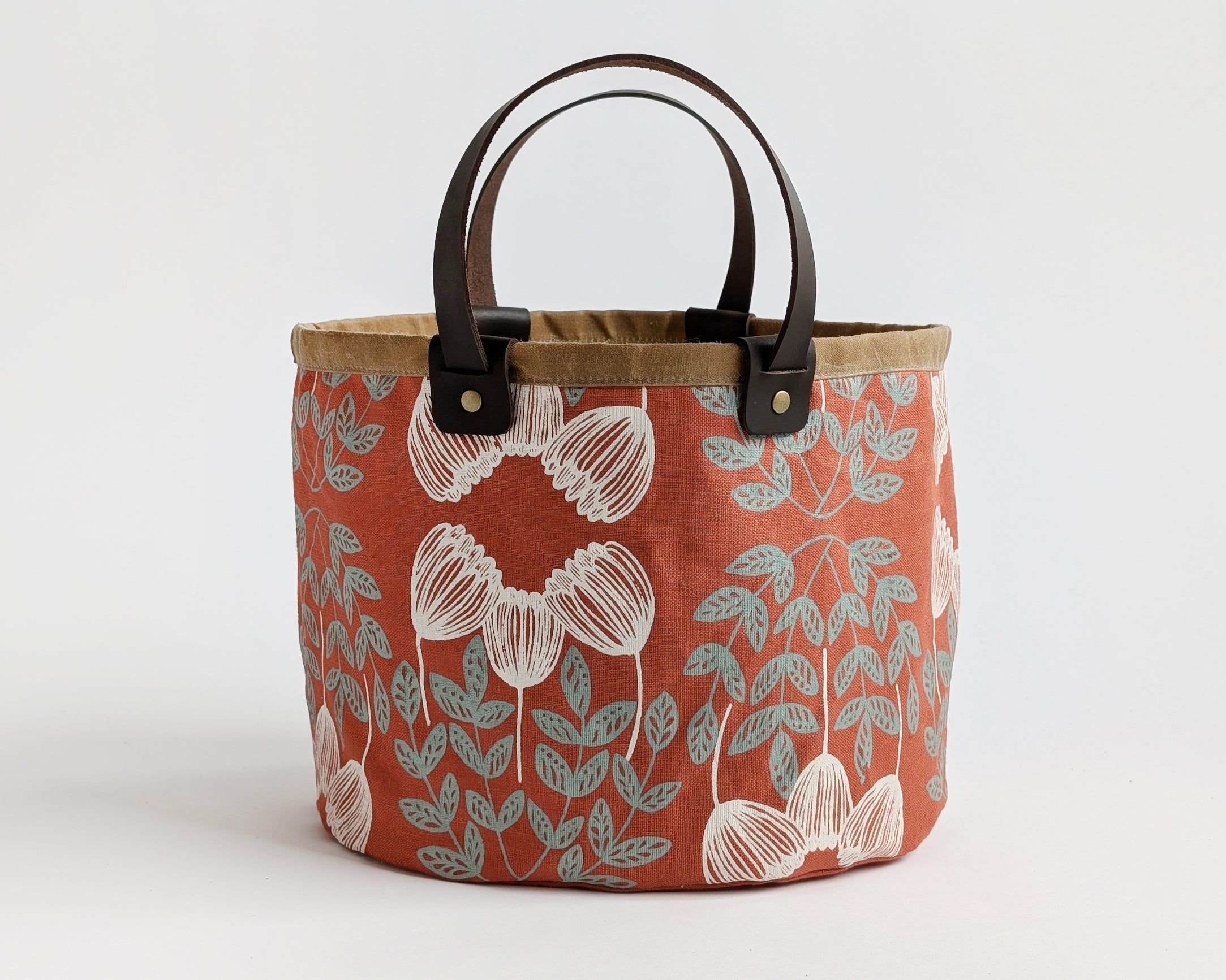 Small Basket - Spring Garden Red