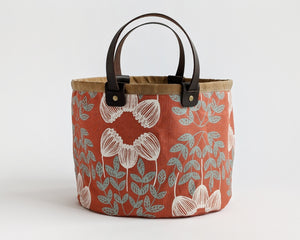 Small Basket - Spring Garden Red