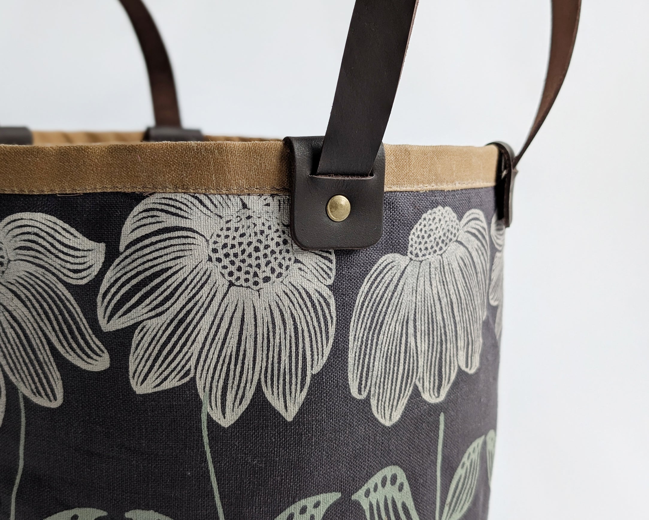 Small Basket - Bloom Charcoal