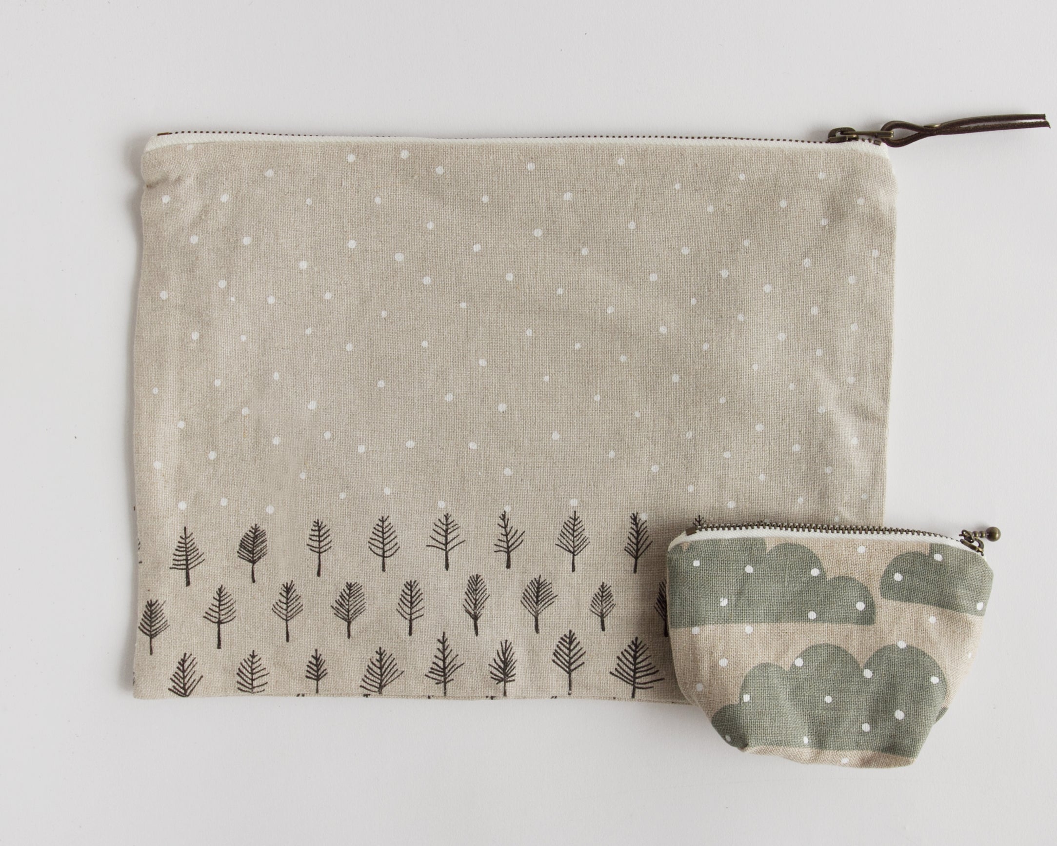 Pouch Bundle - Trees & Snow + Snow Clouds
