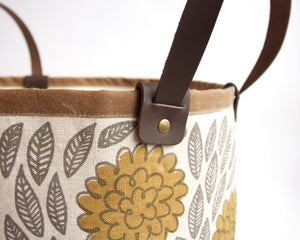 Medium Basket - Flora Gold