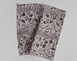 Organic Cotton Handkerchief - Mushrooms