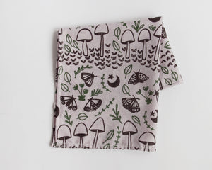 Organic Cotton Handkerchief - Mushrooms