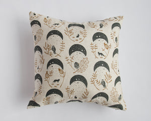 Linen Pillow Cover - Square Blue Moons
