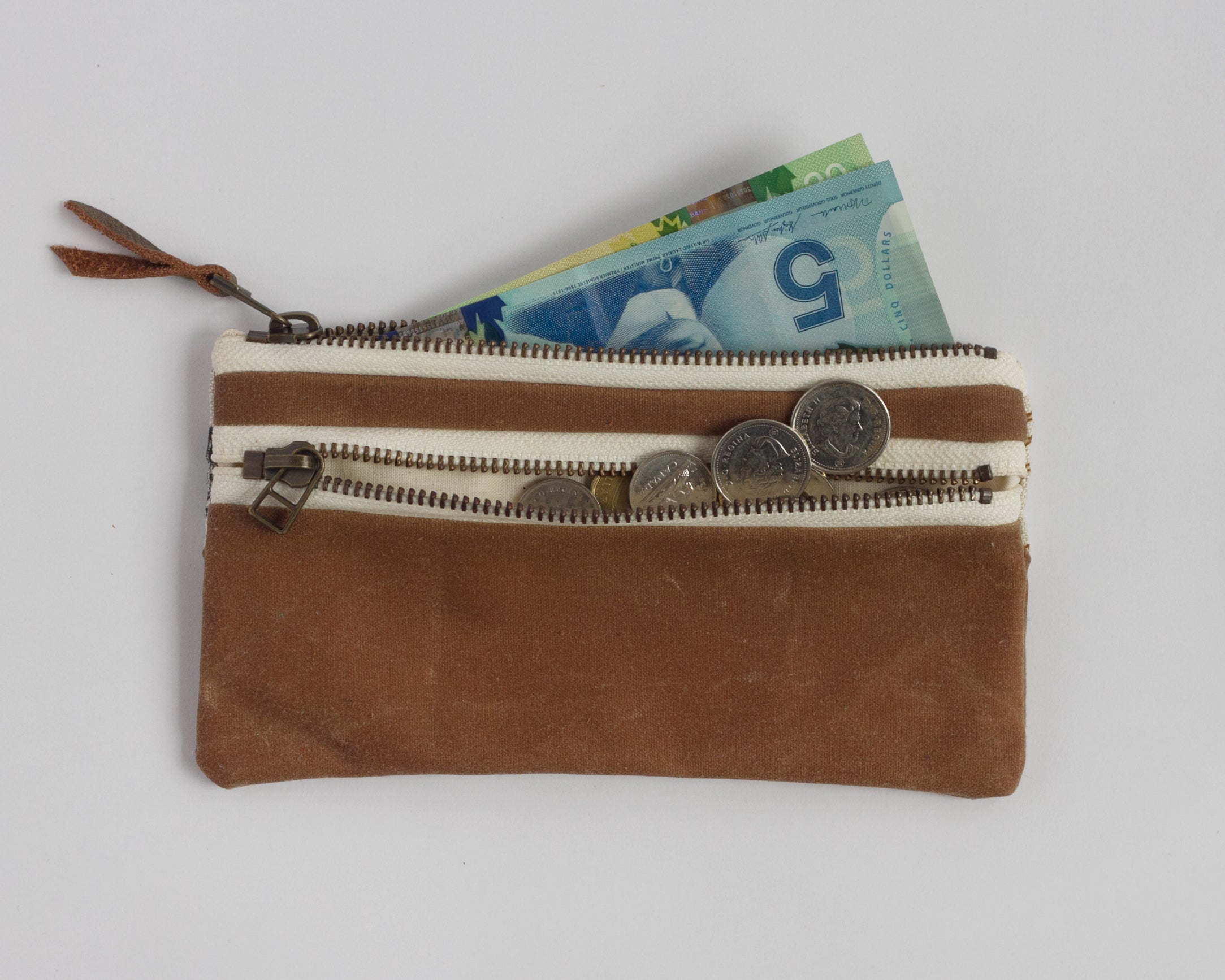 Double-Zipper Pouch - Blue Moons