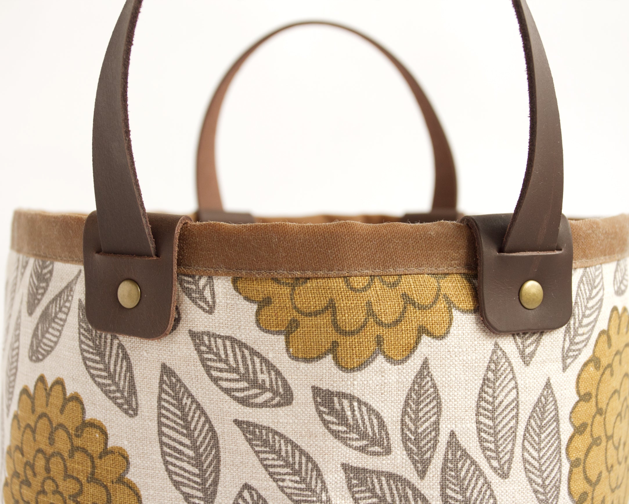 Medium Basket - Flora Gold