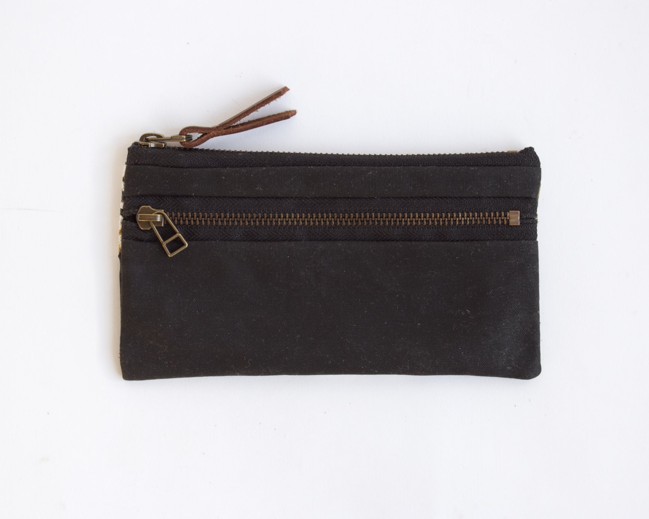 Double-Zipper Pouch - Monarch Gold